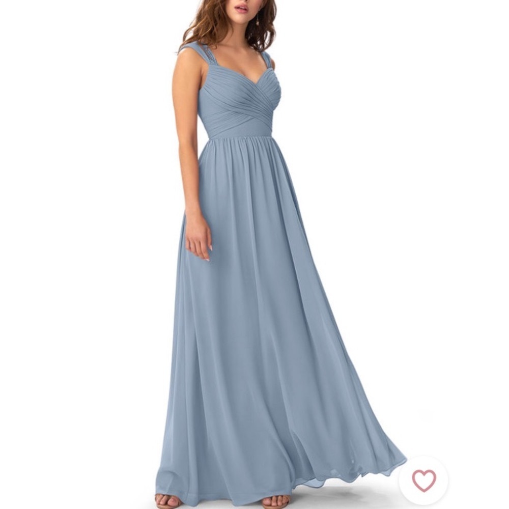 AZAZIE RAINE dusty blue bridesmaid dress, NEW WITH TAGS and pockets!